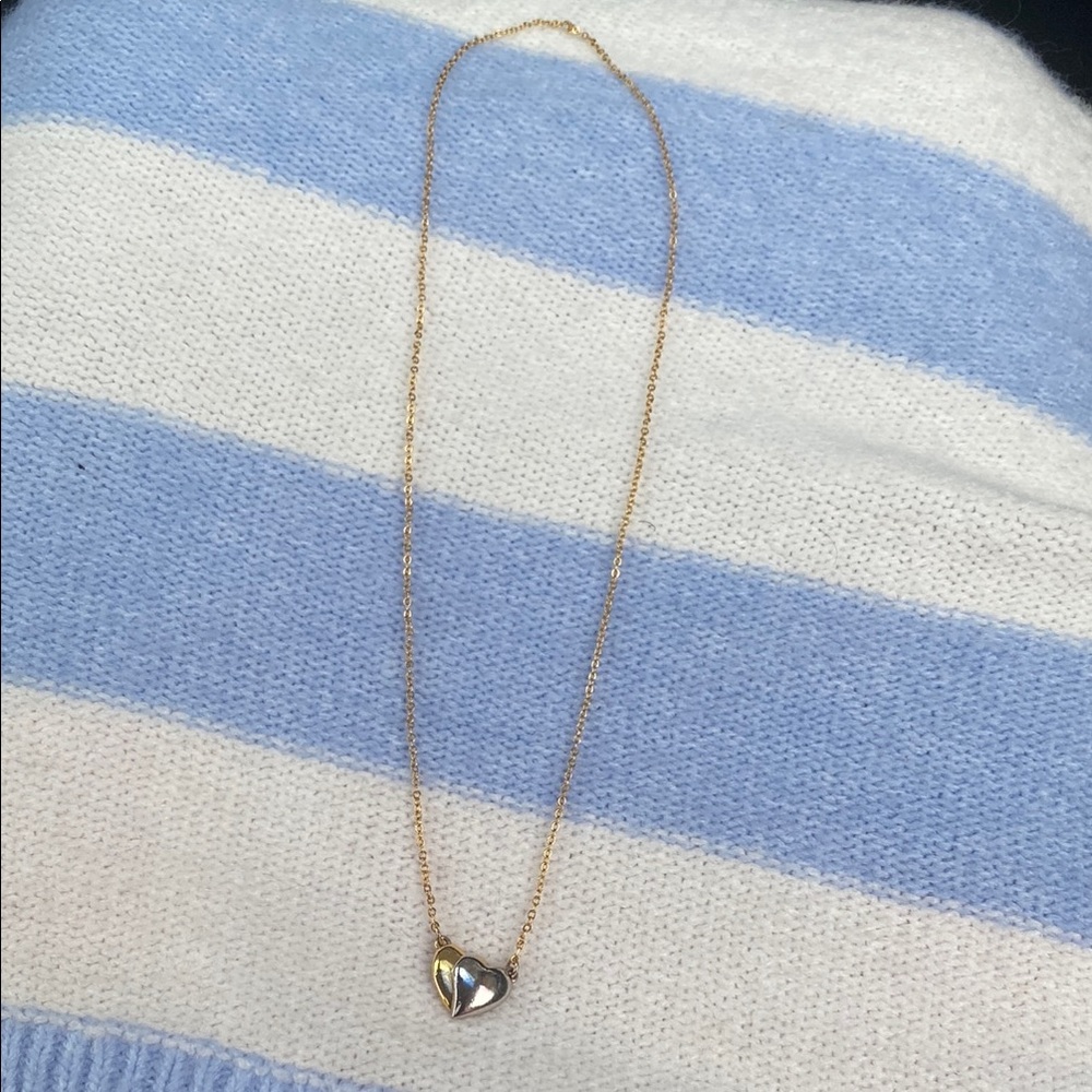 Gold Heart Pendant Necklace